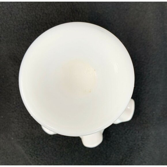 FENTON MILK GLASS HOBNAIL DOUBLE CRIMPED VASE ~ Ruffled Edge ~ Pre-1970 - Picture 6 of 7